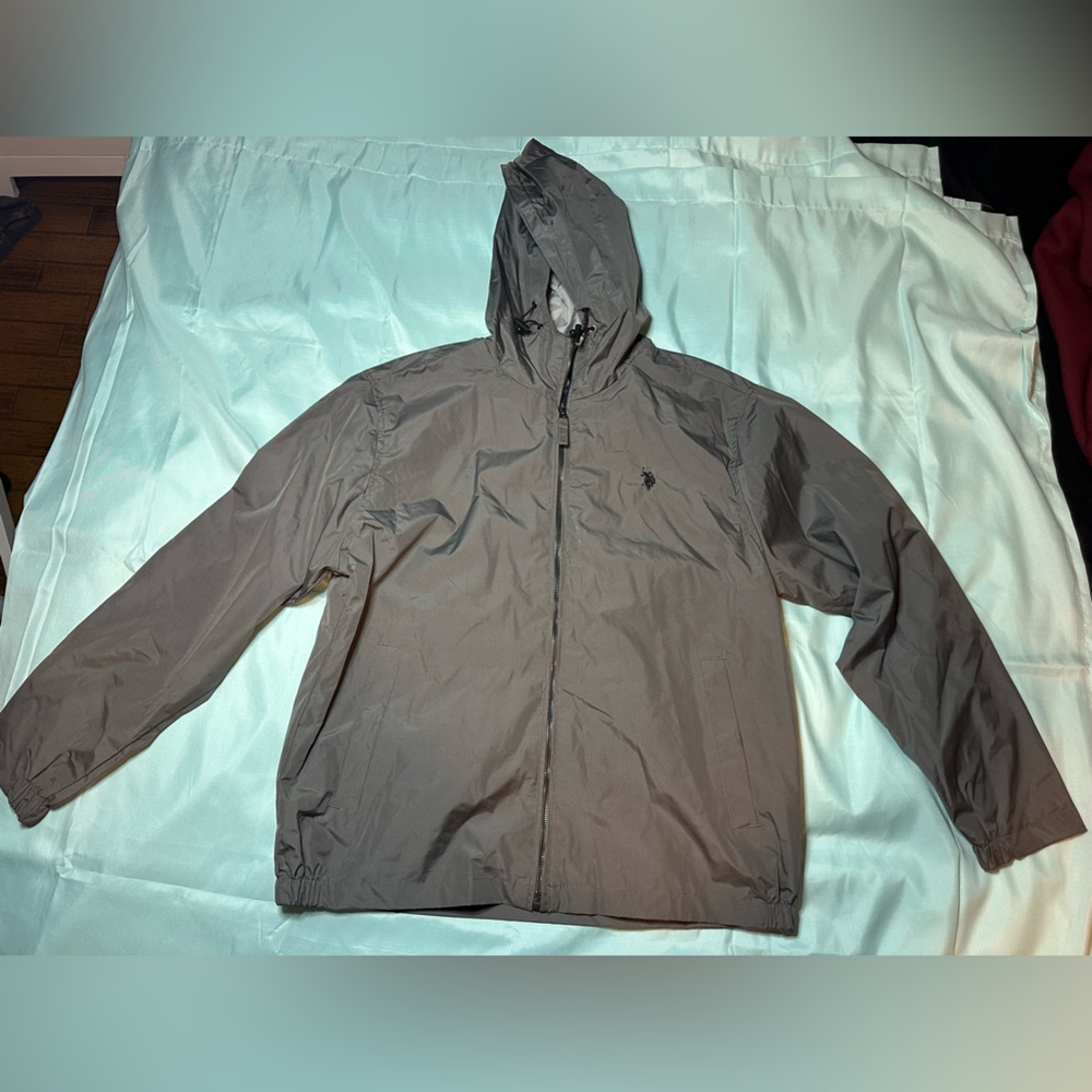 U.S. Polo Assn. Men's Gray Raincoat